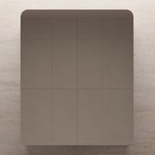 Massey 750mm Matte White Rectangular Mirrored Shaving Cabinet with Glass Shelves