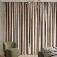 Custom Cumulus Blockout S-Fold Single Panel Curtain & Track Set