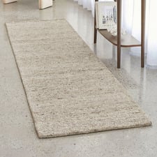Beige Embrace Hand-Tufted Wool Runner