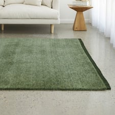 Forest Green Kinship Hand-Loomed Wool Rug
