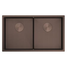 Luminare 760mm Undermount Double Stainless Steel Kitchen Sink