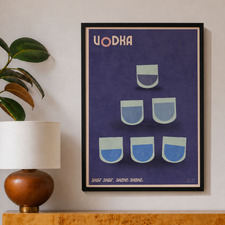Vodka Framed Paper Print Wall Art