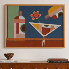 Bar Bordeaux Framed Paper Print Wall Art