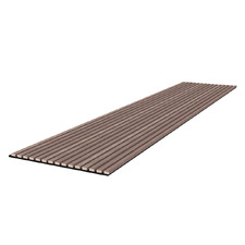 Acoura Space 2700 x 600mm Sienna Walnut Acoustic Slat Wall Panel