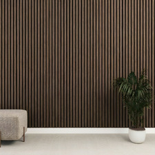 Acoura Space 2700 x 600mm Dark Wenge Acoustic Slat Wall Panel