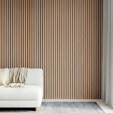 Acoura Space 2700 x 600mm Euro Oak Acoustic Slat Wall Panel