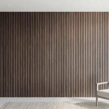 Acoura Space 2700 x 600mm Weather Oak Acoustic Slat Wall Panel