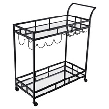 Caledon 2 Tier Steel Bar Cart