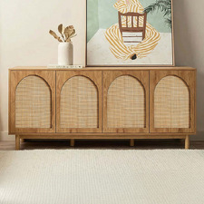 Amira 4 Door Rattan Sideboard