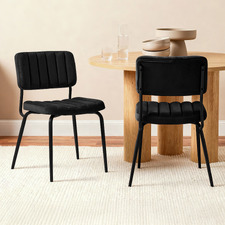 Nyric Velvet Dining Chairs (Set of 2)