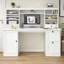 Finley 2 Drawer Desk with Hutch