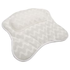 White Carrey 3D Mesh Bath Pillow
