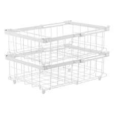 Palermo Adjustable Freezer Storage Baskets (Set of 2)