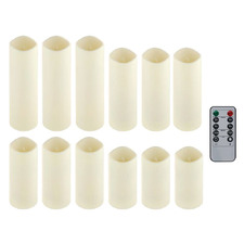 12 Piece Levitt Flameless LED Candle Set