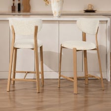 65cm Laurent Chenille Bar Stools (Set of 2)