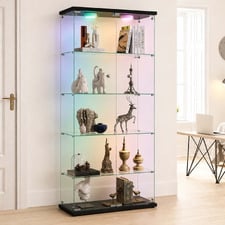 Lirra 5 Tier Display Cabinet with LED