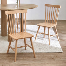 Sylvie Windsor Rubberwood Dining Chairs (Set of 2)