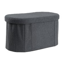 Belfast Boucle Storage Ottoman Bench