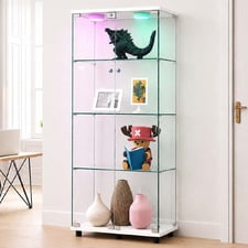Lirra 4 Tier Display Cabinet with LED