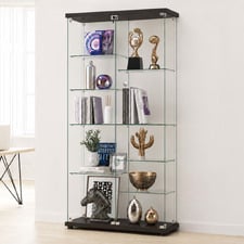 Lirra 6 Tiers Adjustable Shelves Display Cabinet