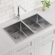 Parker 760mm Double Stainless Steel Kitchen Sink