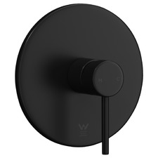 Patrizia Matte Black Round Bath/Shower Mixer