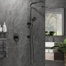 Lia 250mm Round Twin Shower Mixer Set