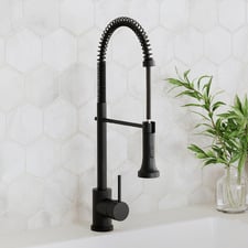 Corelia Matte Black Pull-Down Sink Mixer