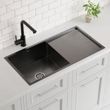 Aysel 870mm Single Kitchen Sink with Drainer