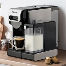 Esme 1L Capsule Coffee Machine with Milk Frother