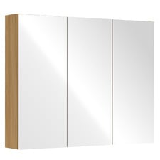 Sofie 900mm Light Wood Mirrored Shaving Cabinet