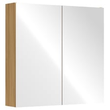 Sofie Light Wood Mirrored Shaving Cabinet