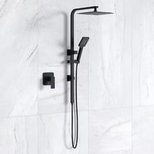 Lia 250mm Square Twin Shower Mixer Set