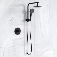 Declan Round Short Twin Shower Mixer Set