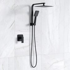 Declan Square Short Twin Shower Mixer Set