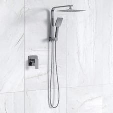 Declan Square Short Twin Shower Mixer Set