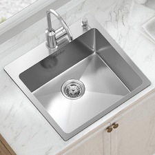 Wingrave 530mm Single Stainless Steel Kitchen Sink