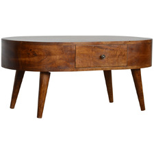 Emorie Oval Mango Wood Coffee Table