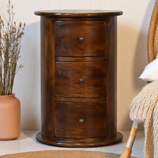 Feline Mango Wood Bedside Table