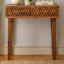 Ambrose 2 Drawer Mango Wood Console Table