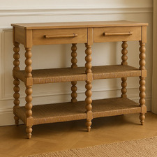 Raisa 2 Drawer Mango Wood Console Table