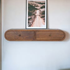 Alexis Mango Wood Wall-Mounted Console Table