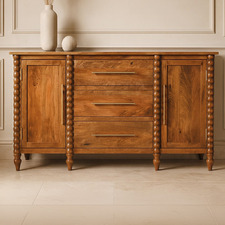 Apollo 3 Drawer 2 Door Mango Wood Sideboard