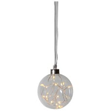 Battery Operated LED Glass Bauble