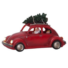 Red Beetle Christmas Decoration with LED