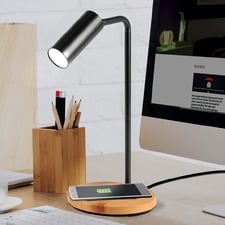 Connor Metal LED Desk Lamp with Wireless Charging Pad