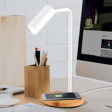 Connor Metal LED Desk Lamp with Wireless Charging Pad