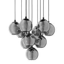 Ariscani Glass Orb 10 Light Cluster Pendant