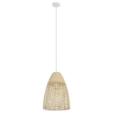 Sambucona Bell Rattan Pendant Light