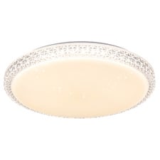 Delilah Round Crystal Look LED Oyster Light